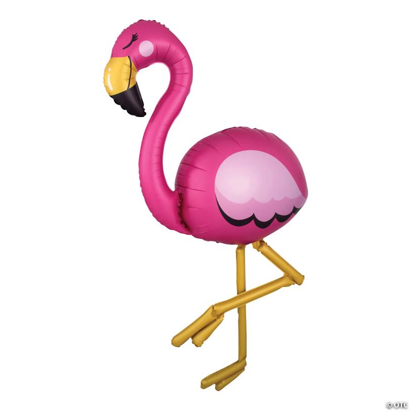 Image for Flamingo Airwalker 68" Mylar Balloon