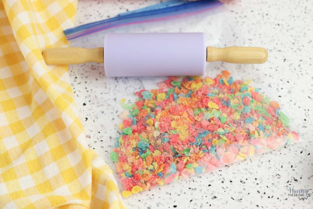 crushed fruity pebbles