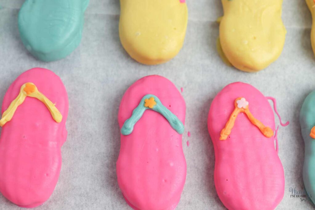 how to decorate flip flop nutter butters