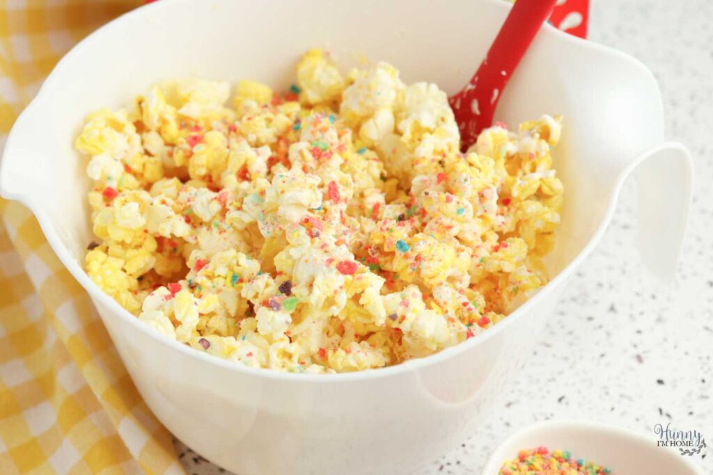 popcorn with fruity pebbles cereal