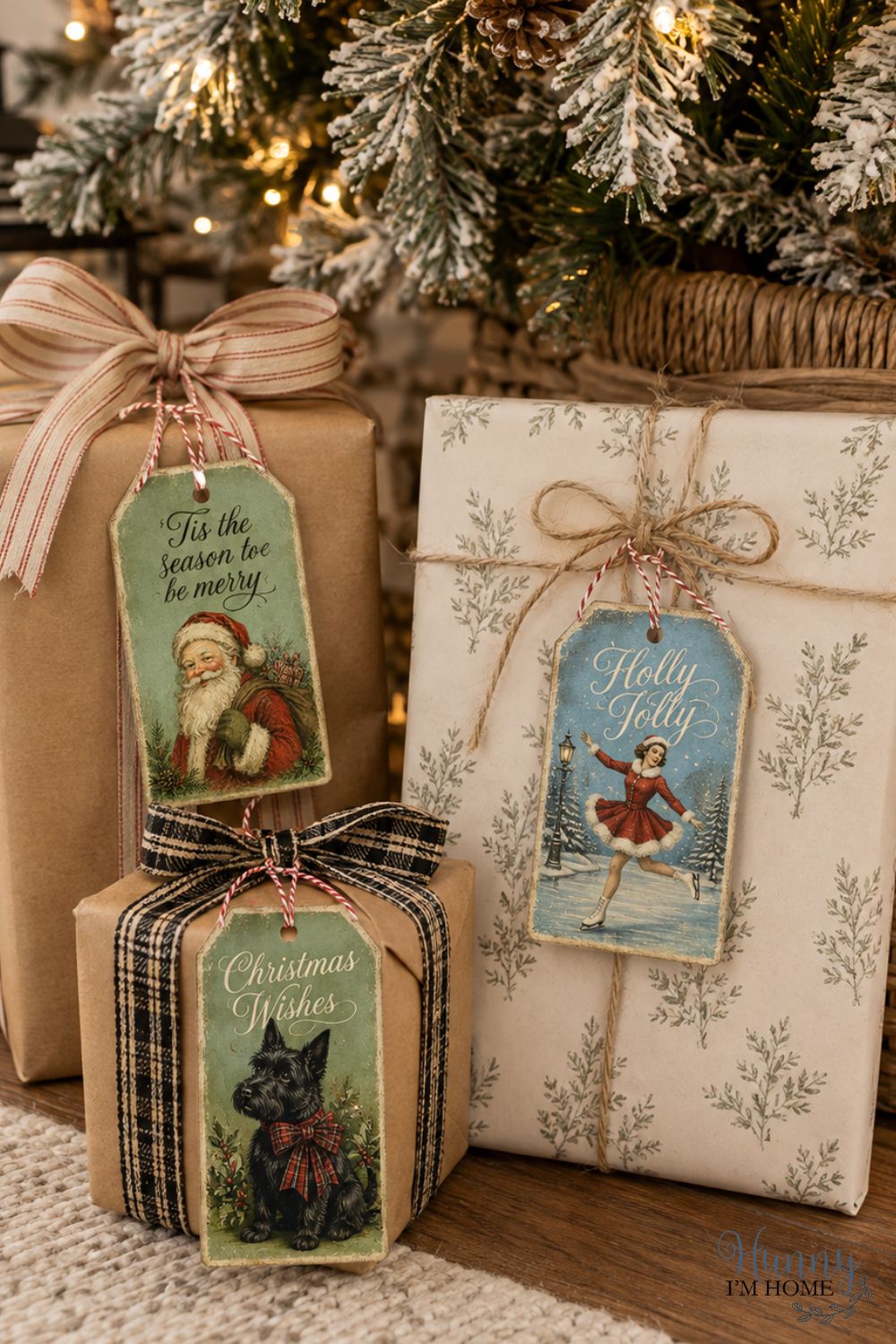 Printable Vintage Christmas Gift Tags - Image 3
