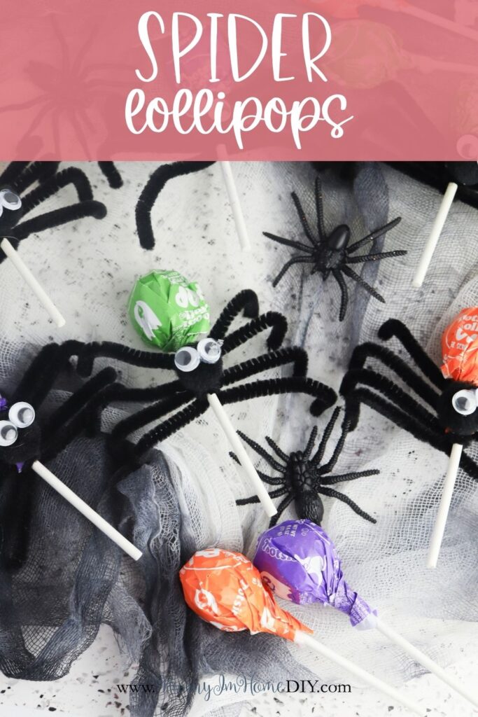 how to make spider lollipops